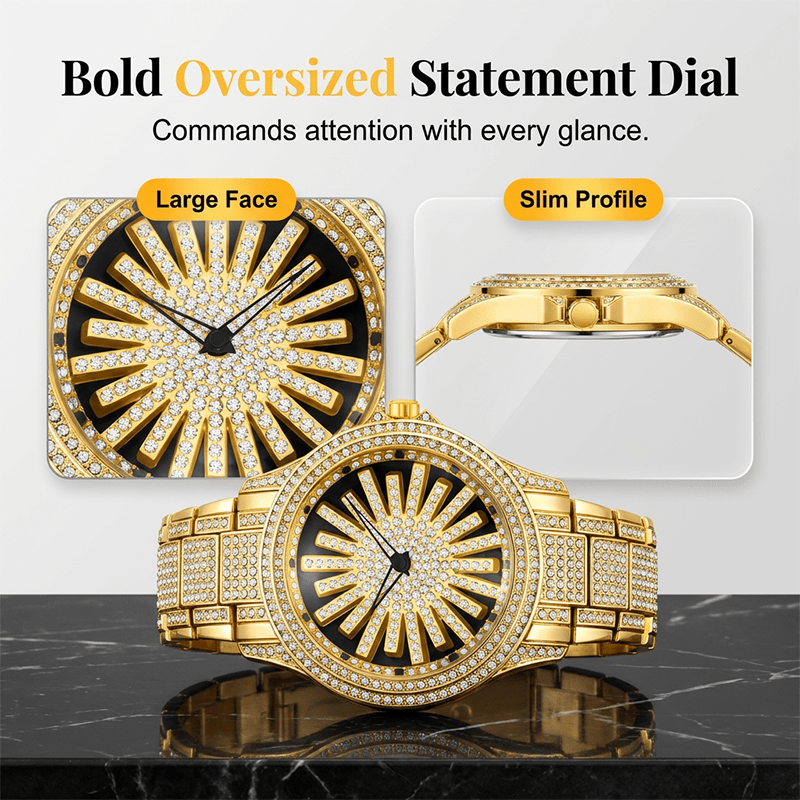 Imperial Shine Crystal Mens Quartz Watch Product Image 03