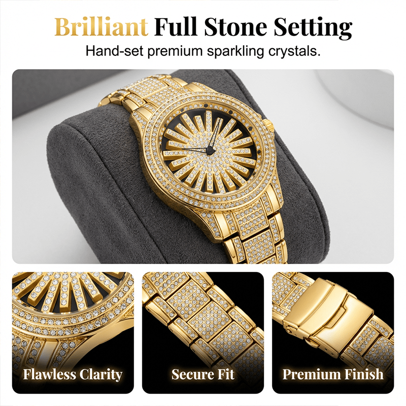 Imperial Shine Crystal Mens Quartz Watch Product Image 04