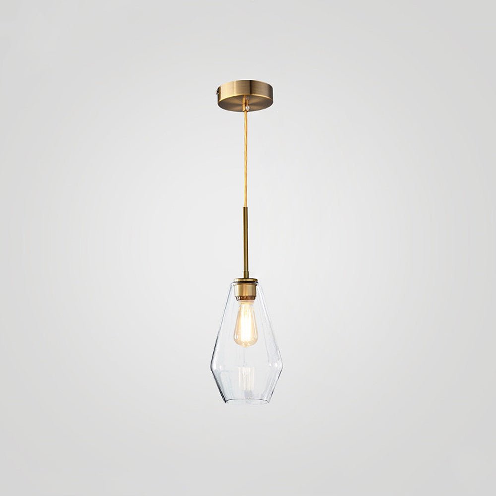 Industrial Vintage Glass Pendant Light – Elegant Kitchen Pendant Lighting for Home Decor, Clear Glass Shade, Easy Installation 7