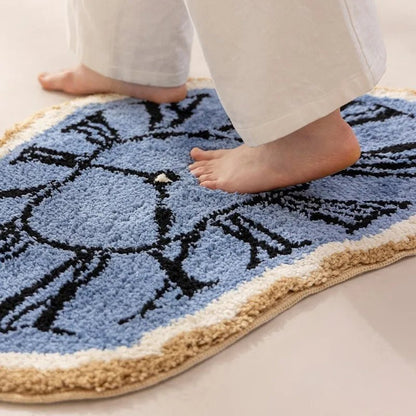 Infinity Clock Bath Mat – Soft Acrylic Mat with Hypnotic Design for Stylish Comfort 4
