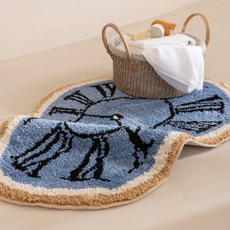Infinity Clock Bath Mat – Soft Acrylic Mat with Hypnotic Design for Stylish Comfort 5