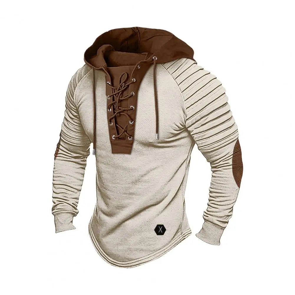 "Ironclad" Lace - Up Fighter Hoodie (Black M) - | Zavonix