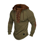 "Ironclad" Lace - Up Fighter Hoodie (Black M) - | Zavonix