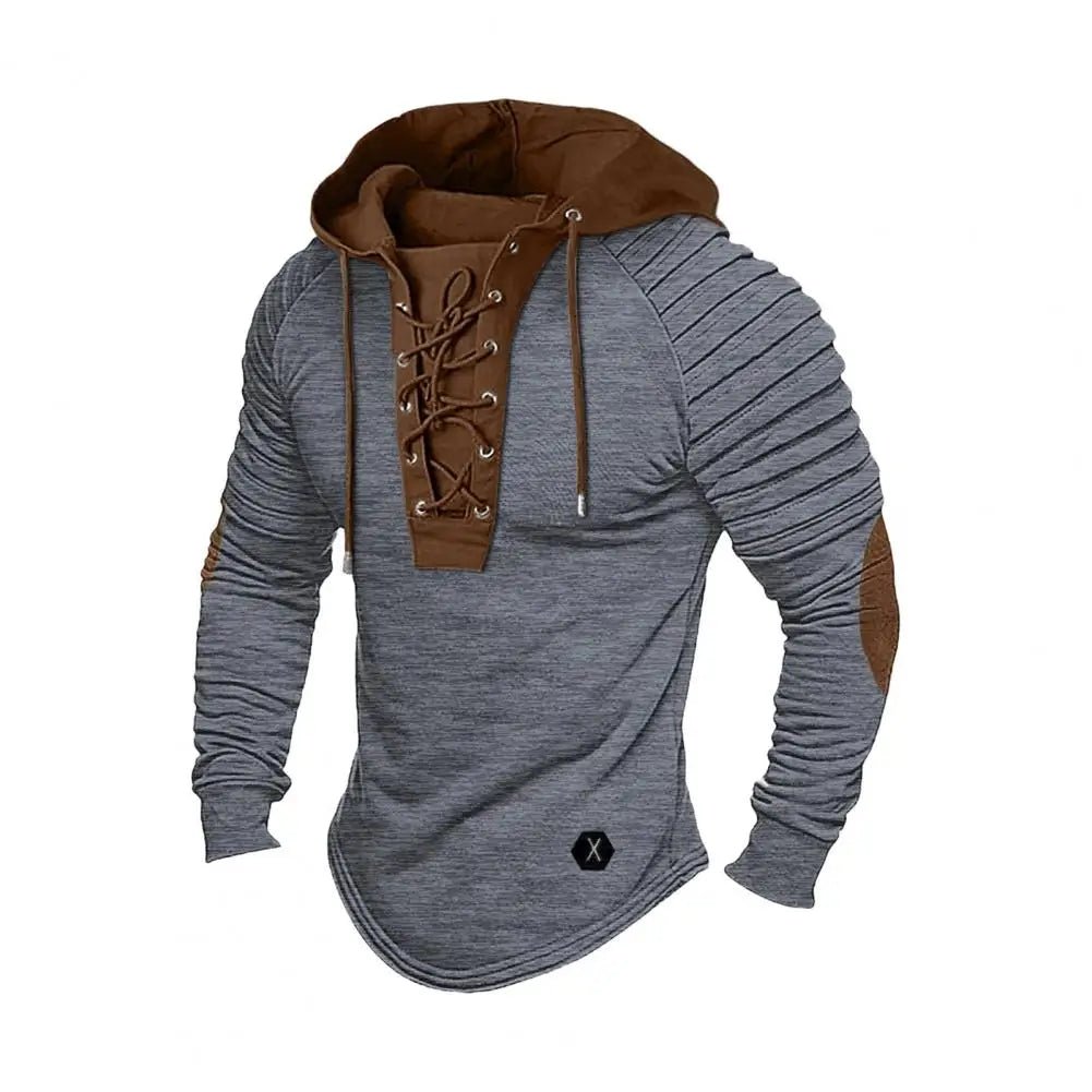 "Ironclad" Lace - Up Fighter Hoodie (Black M) - | Zavonix