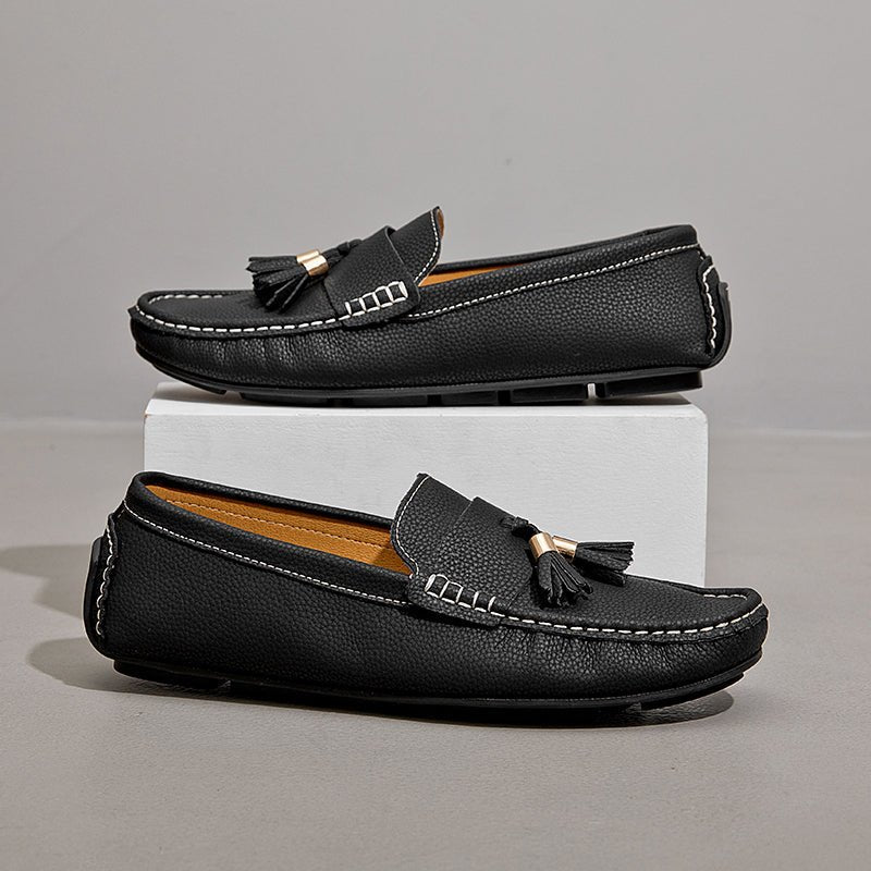 Italian Leather Loafers™ — Step Into Unforgettable Luxury and All - Day Confidence (Orange 14) - Shoes | Zavonix