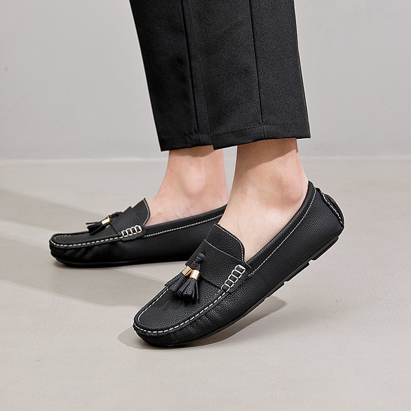 Italian Leather Loafers™ — Step Into Unforgettable Luxury and All - Day Confidence (Orange 14) - Shoes | Zavonix