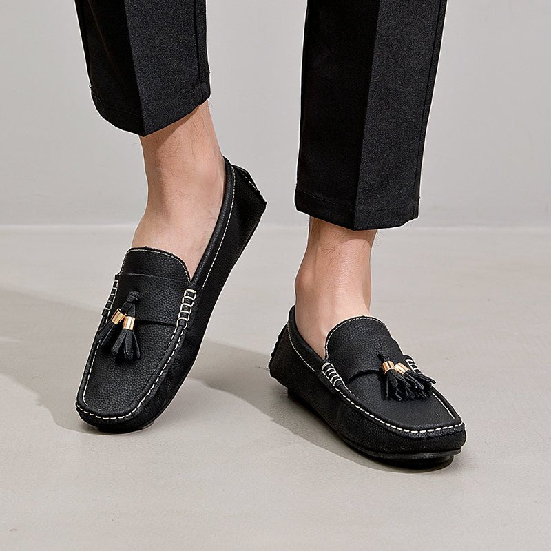 Italian Leather Loafers™ — Step Into Unforgettable Luxury and All - Day Confidence (Orange 14) - Shoes | Zavonix