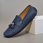 Italian Leather Loafers™ — Step Into Unforgettable Luxury and All - Day Confidence (Blue 14) - Shoes | Zavonix
