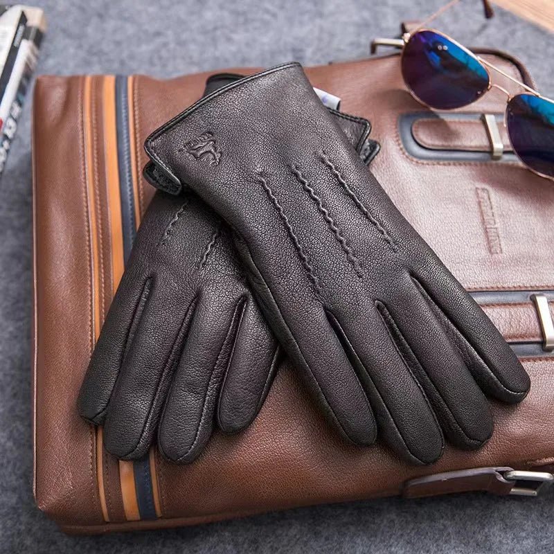 "Ivan" Premium Lambskin Leather Gloves (S ) - | Zavonix