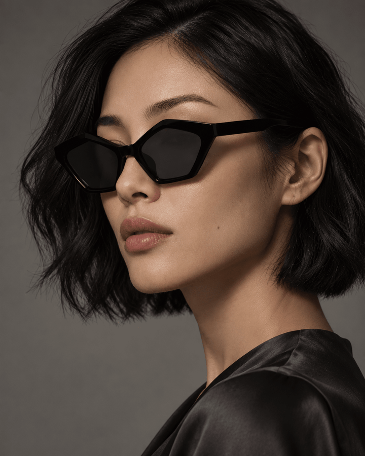 Ivara Cat-Eye Sunglasses Black image 5