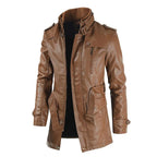 Jaren — Men's Premium Leather Jacket with Fleece Lining (Black S) - | Zavonix