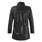 Jaren — Men's Premium Leather Jacket with Fleece Lining (Black S) - | Zavonix