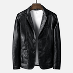 Jaren — Premium Leather Jacket with Tailored Fit and Pockets (Black XS) - | Zavonix