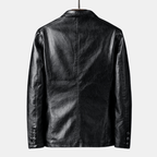 Jaren — Premium Leather Jacket with Tailored Fit and Pockets (Black XS) - | Zavonix