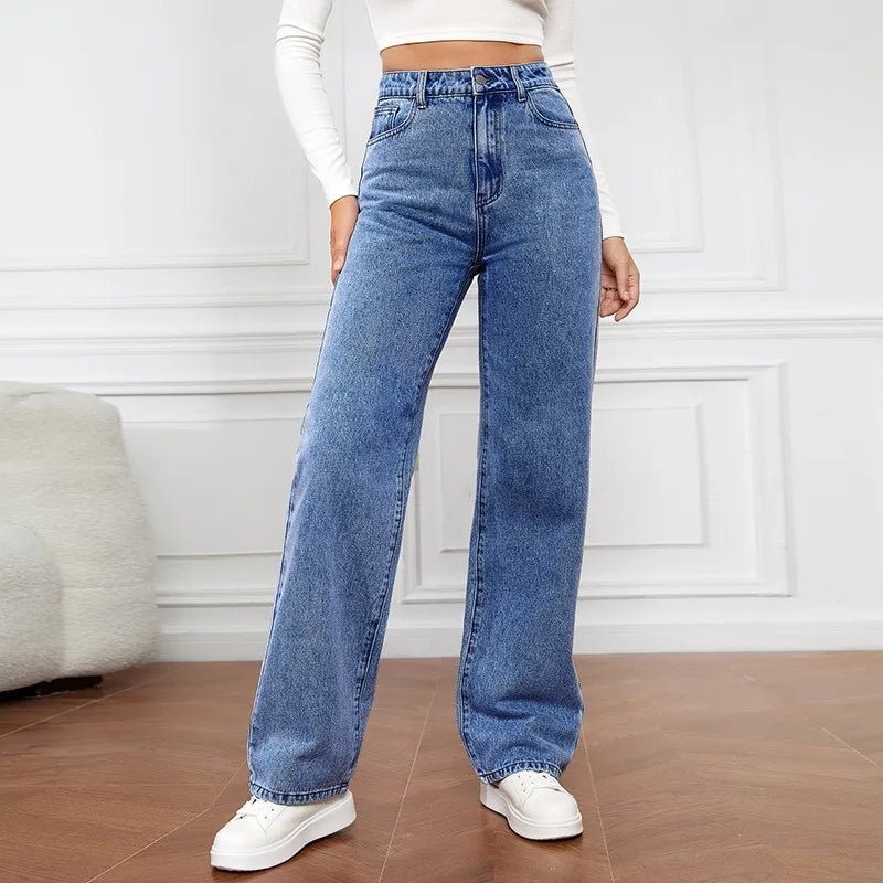 Jasmine Women's High Waist Jeans | Soft-Touch Denim, Relaxed Fit 1