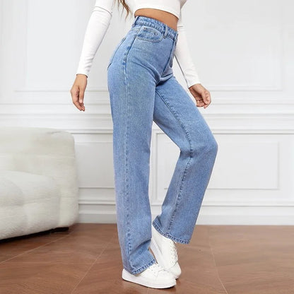 Jasmine Women's High Waist Jeans | Soft-Touch Denim, Relaxed Fit 4