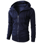 Joran Hoodie — Soft Breathable Full - Zip Hoodie with Adjustable Hood (Gray XS) - | Zavonix