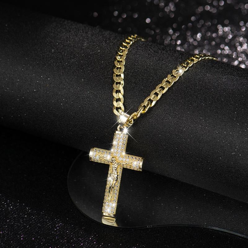 Jubilee Gold Plated Orthodox Crucifix Necklace Product Image 05