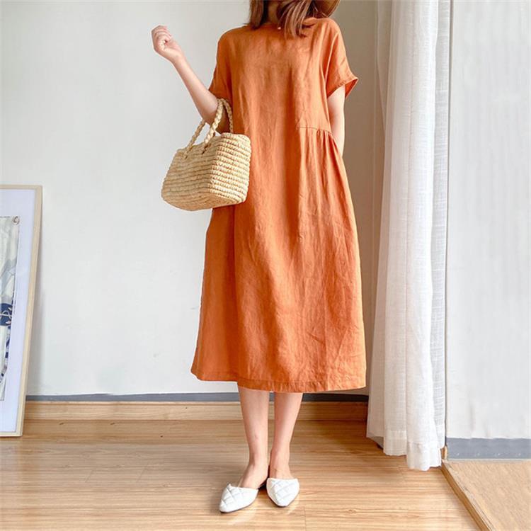 Juniper Linen Cotton Maxi Dress Product Image 02
