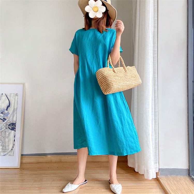 Juniper Linen Cotton Maxi Dress Product Image 05