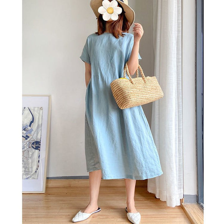 Juniper Linen Cotton Maxi Dress Product Image 07