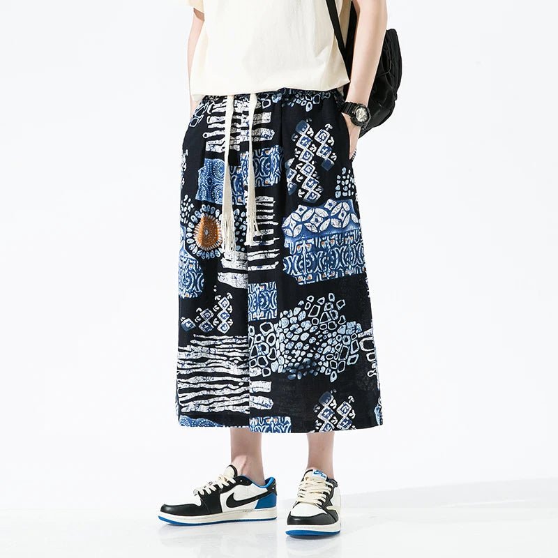 Kaito Botanico Wide Leg Pants (Green S) - Wide leg pants | Zavonix