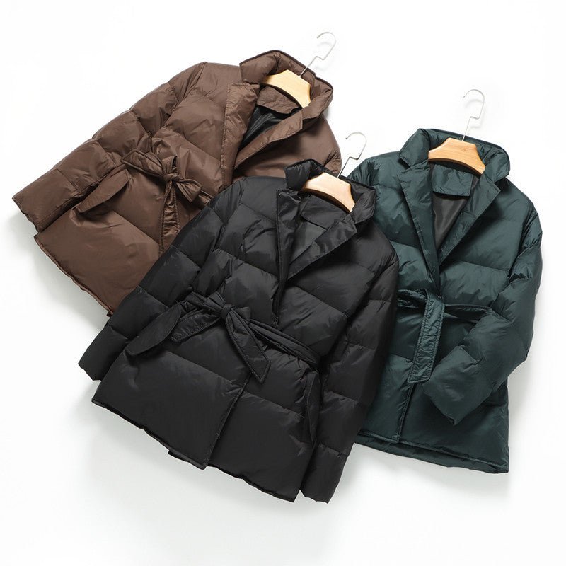 KATE QUILTED DOWN JACKET (Black XS) - | Zavonix