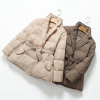 KATE QUILTED DOWN JACKET (Black XS) - | Zavonix