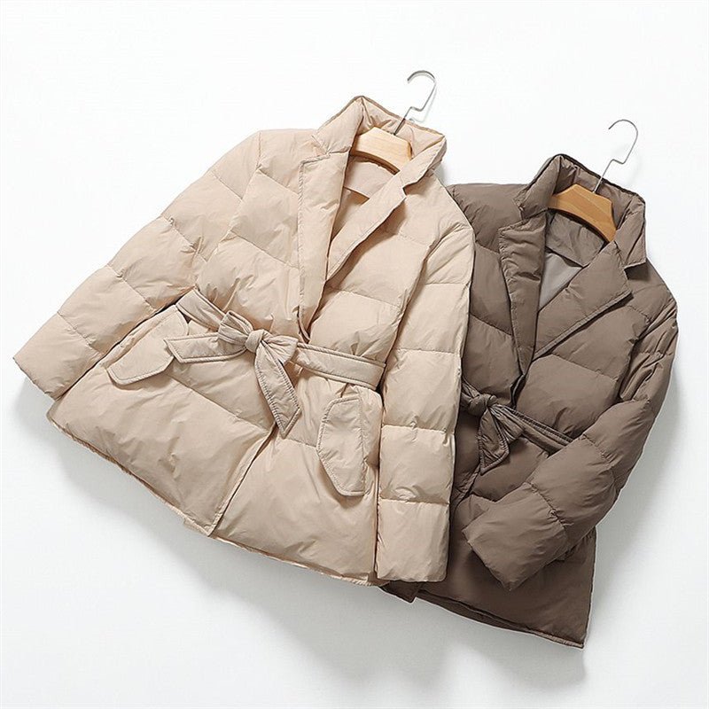 KATE QUILTED DOWN JACKET (Black XS) - | Zavonix