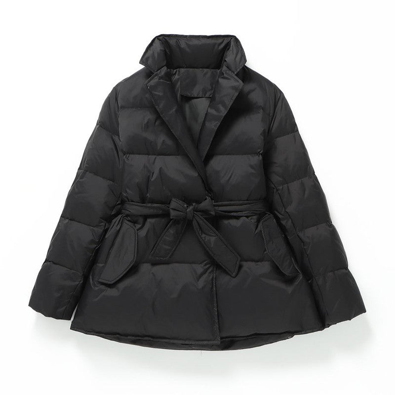 KATE QUILTED DOWN JACKET (Black XS) - | Zavonix