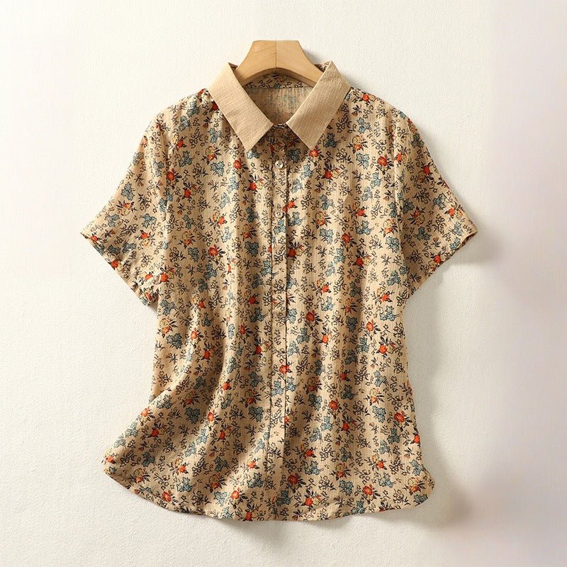 KATE LINEN SHIRT (XS ) - | Zavonix