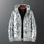Kellen Coat — Insulated Glossy Outerwear for Cold Weather (Black S) - | Zavonix