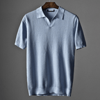 Kellen Knit Polo (Blue XS) - | Zavonix
