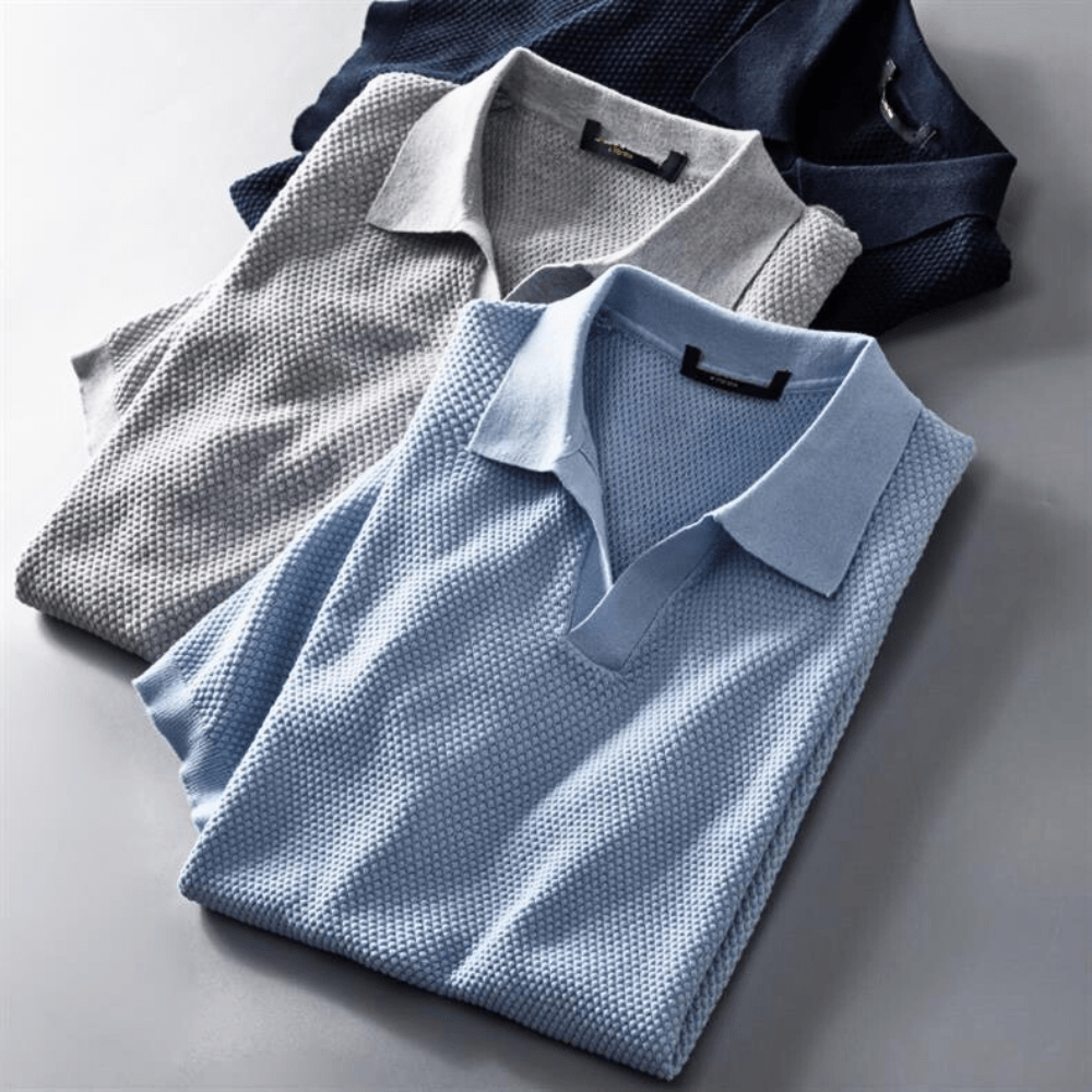 Kellen Knit Polo (Green XS) - | Zavonix