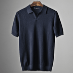 Kellen Knit Polo (Navy XS) - | Zavonix
