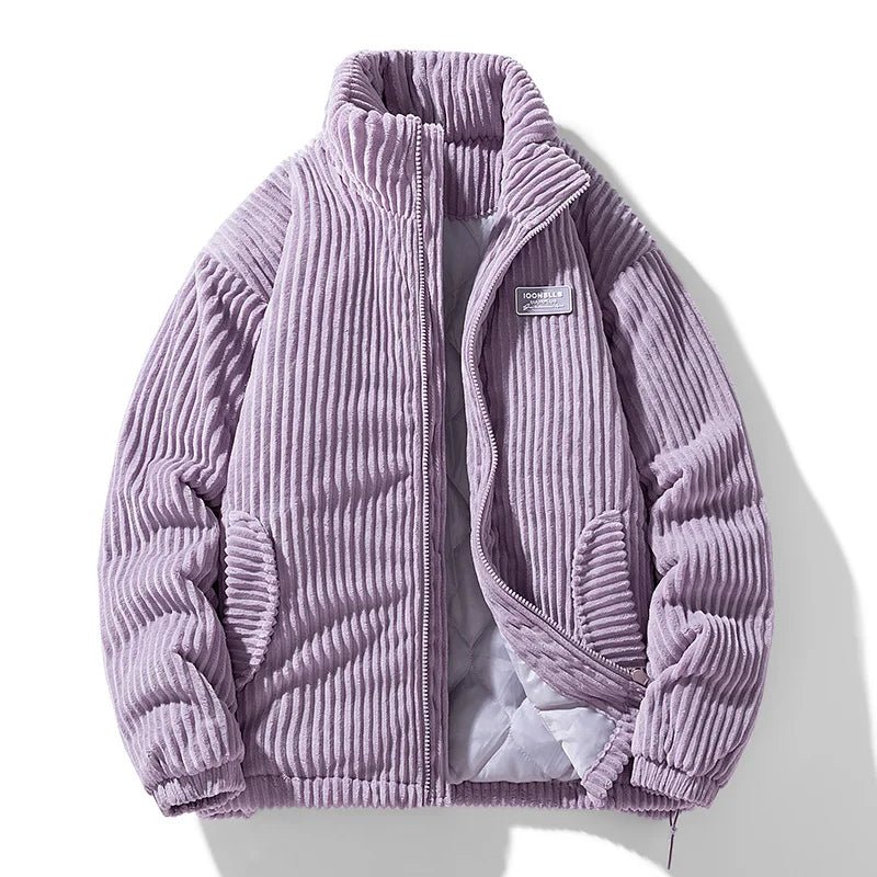 Kendall Quilted Velvet Corduroy Jacket (Lavender S) - | Zavonix