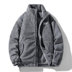 Kendall Quilted Velvet Corduroy Jacket (Navy S) - | Zavonix