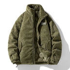 Kendall Quilted Velvet Corduroy Jacket (Navy S) - | Zavonix