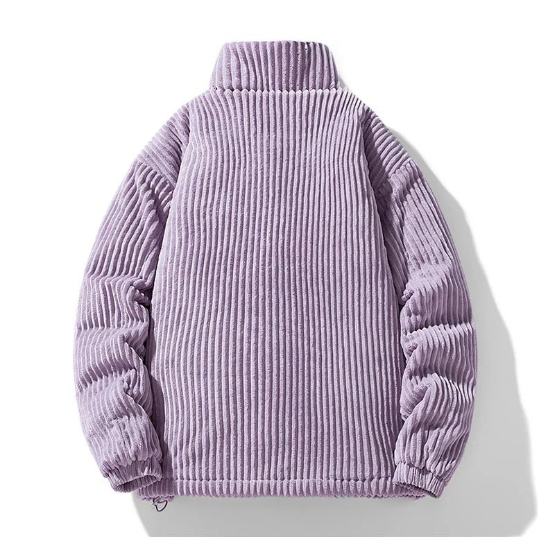 Kendall Quilted Velvet Corduroy Jacket (Lavender S) - | Zavonix