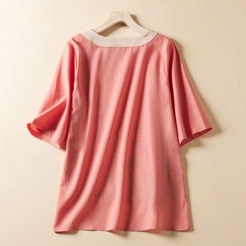 KIM LINEN BLOUSE (Black XS) - | Zavonix