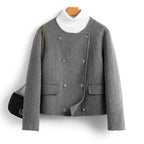 KIM™ WOOL COAT (Light Gray XS) - | Zavonix