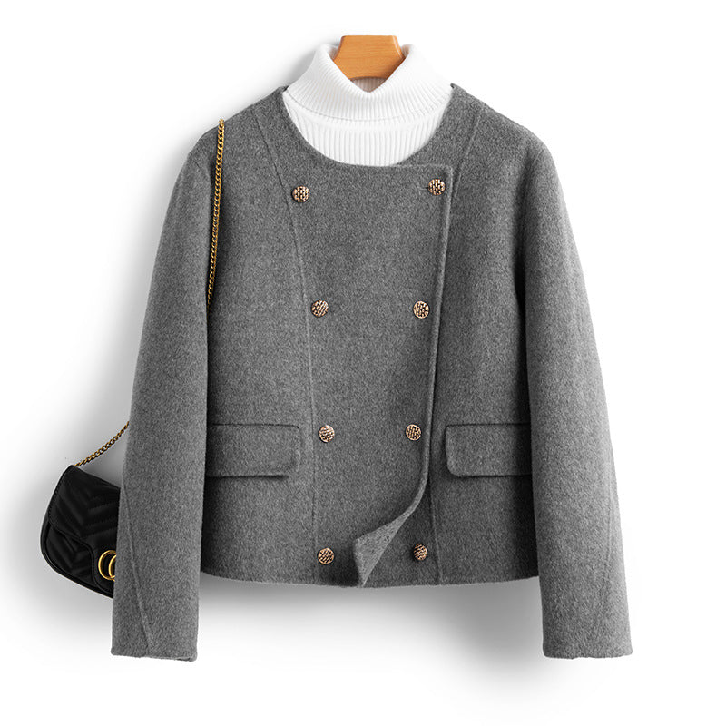 KIM™ WOOL COAT (Light Gray XS) - | Zavonix