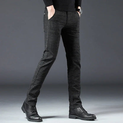 Kivo SlimFit — Warm Cotton Blend Slim Fit Pants with Stretch - Zavonix