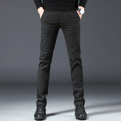 Kivo SlimFit — Warm Cotton Blend Slim Fit Pants with Stretch - Zavonix