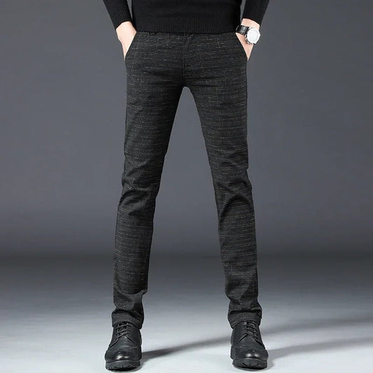 Kivo SlimFit — Warm Cotton Blend Slim Fit Pants with Stretch - Zavonix