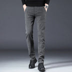 Kivo SlimFit — Warm Cotton Blend Slim Fit Pants with Stretch (Blue XS (28 - 29)) - | Zavonix