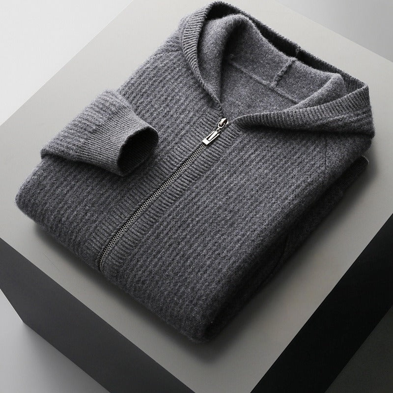 Lano Men's Hoodie | 100% Merino Wool, Lightweight Casual Style - 11