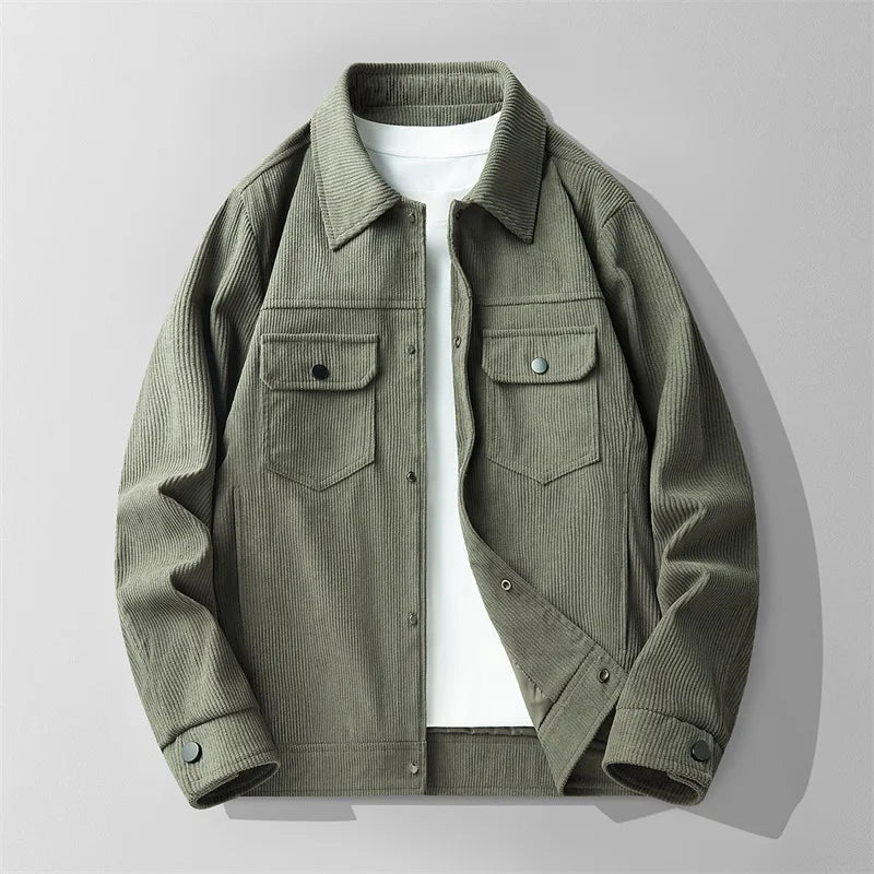 "Langford" Corduroy Coat (Beige XXS) - | Zavonix