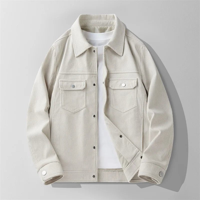 "Langford" Corduroy Coat (Beige XXS) - | Zavonix