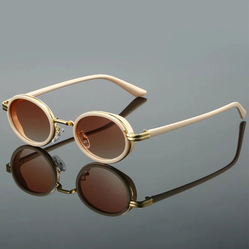 Lanoora — Premium Acetate Sunglasses with UV400 Protection (Golden ) - | Zavonix